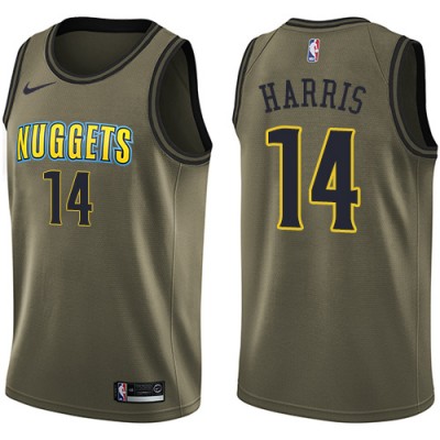 Nike Denver Nuggets #14 Gary Harris Green Salute to Service Youth NBA Swingman Jersey